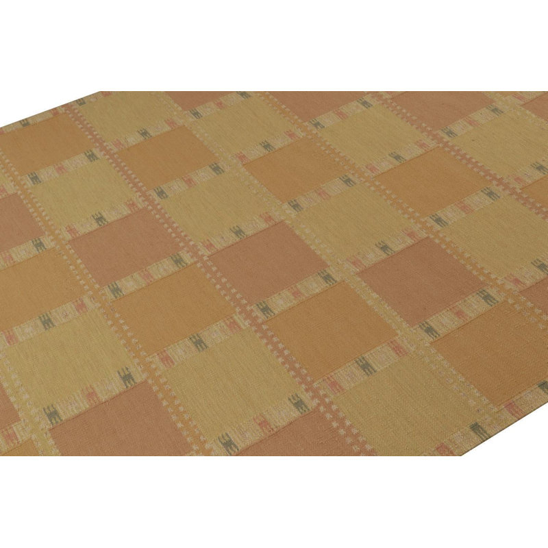 Scandinavian Wool Geometric Area Rug, Rectangle 8' x 10'