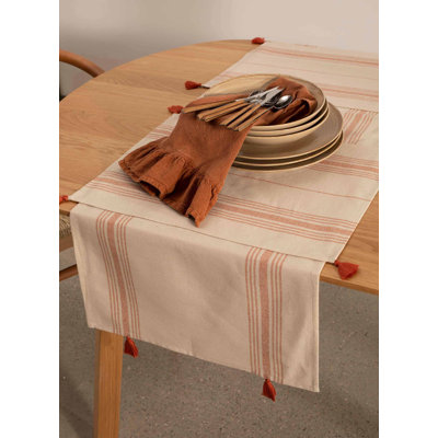 Beljot Cotton Blend Striped Rectangle Placemat