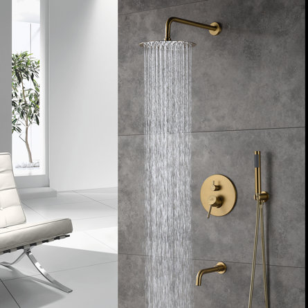 PureEssence Pressure-Balanced (Temperature And Volume) Complete Shower System with Rough in-Valve