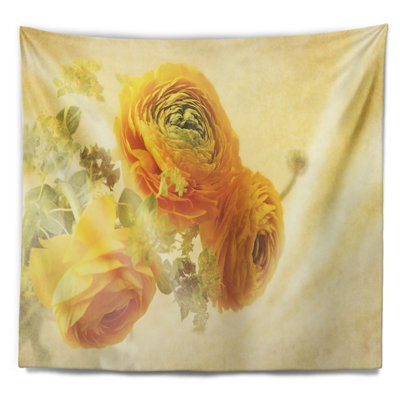 Bouquet de fleurs de renoncule jaune