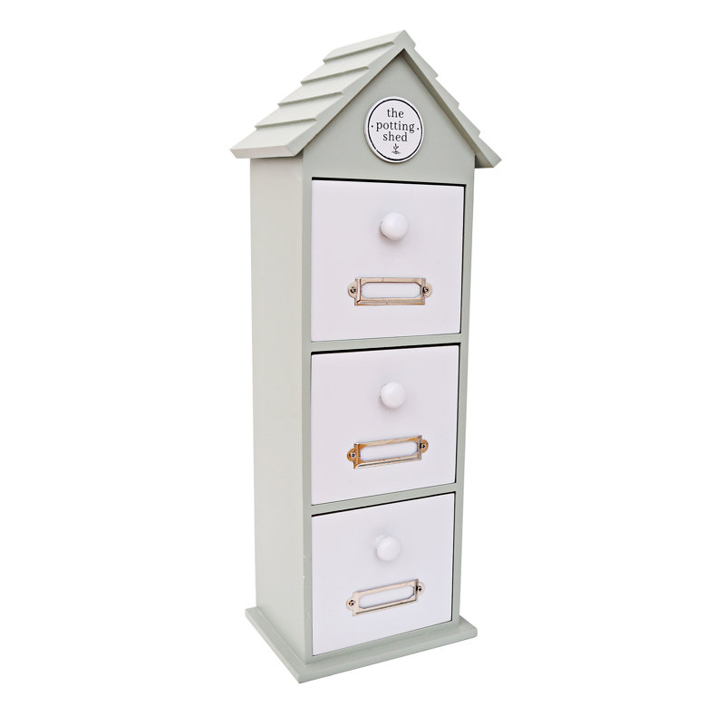 Ambia MDF Desk Organiser, Green/White