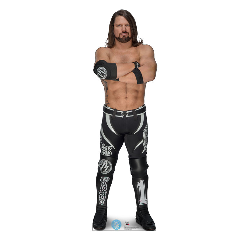 71'' Black and Gray WWE Cardboard Standup