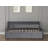 Daybed With Trundle, Upholstery Daybed With LED Light ＆ Charging Station, Velvet Day Bed With Wood And Metal Frame
