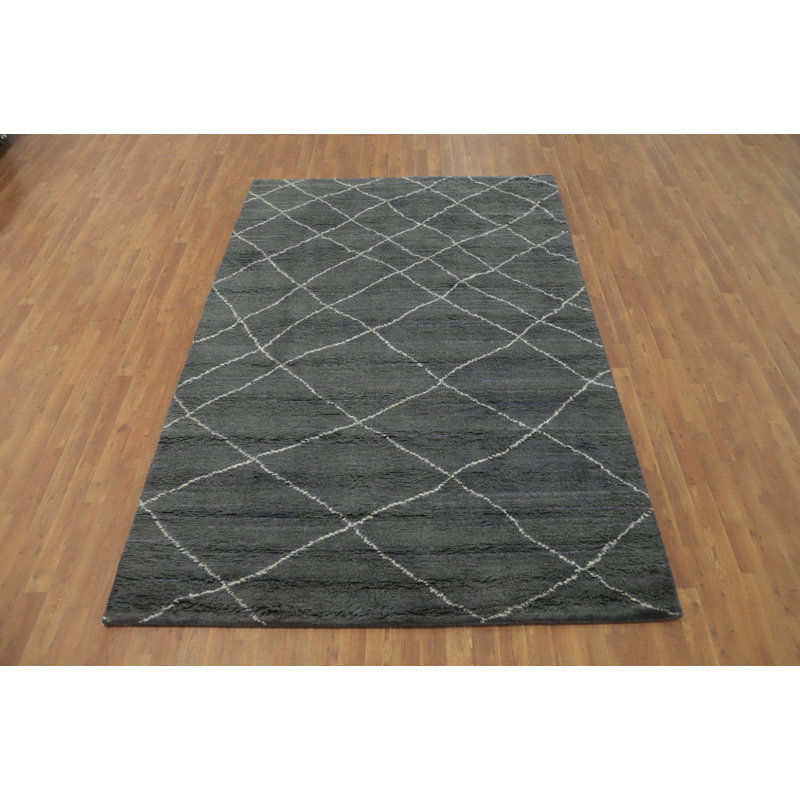 Tapis indien marocain Trellis 6 x 9