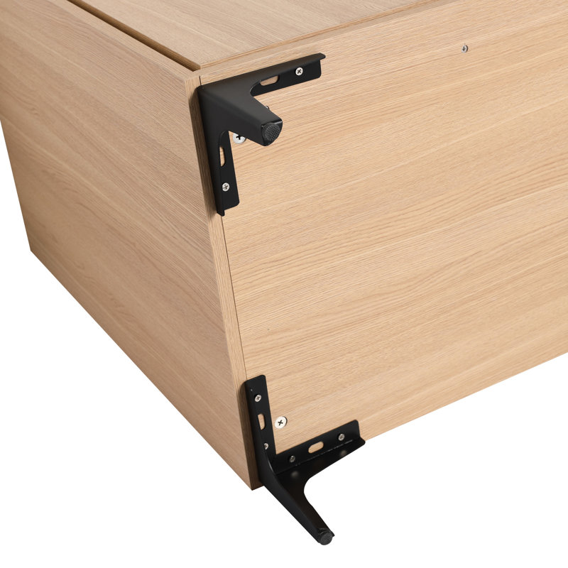 Meuble-lavabo de 24 po sans lavabo supérieur - Armoire élégante au design américain, bois d'ingénierie pour rangement moderne