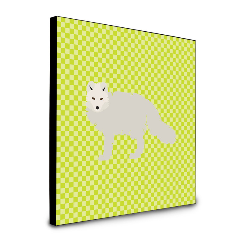« arctique fox », art encadré Ischia, Vert