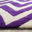 Tapis mauve / ivoire en laine touffeté à la main Sanyla-1613292325