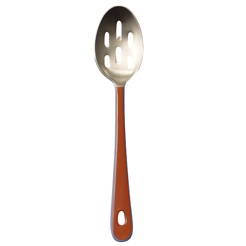 Cuillère à fente Harlow Bright avec tête en acier inoxydable, framboise