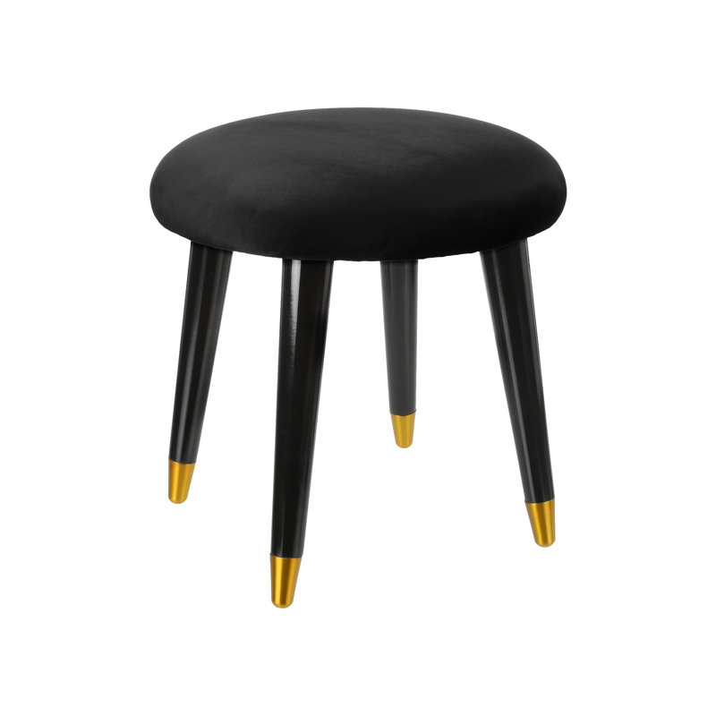 Emi Vanity Stool, Black