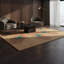 Tapis moderne en laine touffeté à la main doré, brun rougeâtre, turquoise et bleu royal Ailey-41816936