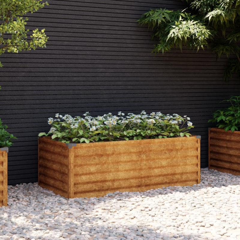Almarene Metal Raised Garden Bed, 36cm H x 100cm W x 50cm D