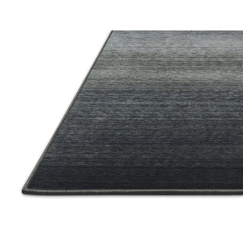Tapis noir / gris, Rectangle 5 pi x 7 pi