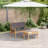vidaXL Garden Bench with Cushion Anthracite Solid Acacia Wood