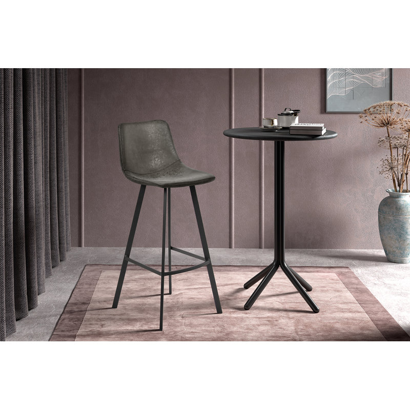 Ozan Stool, Grey, 78cm H x 49cm W x 35cm D
