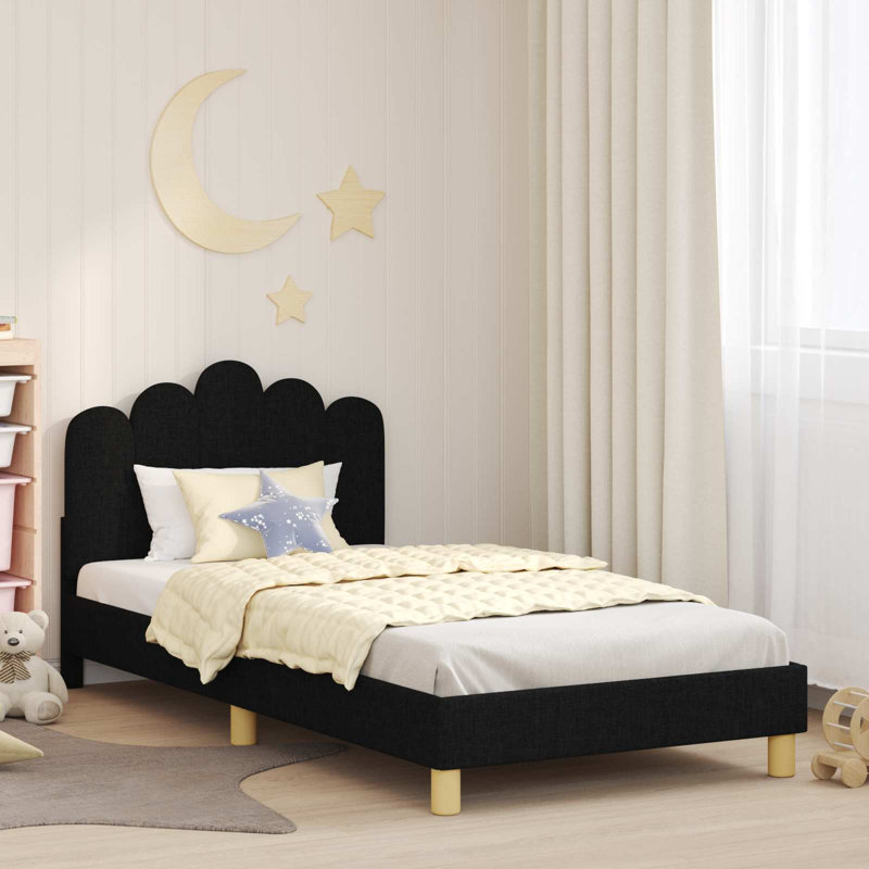 Bed Frame, European Single (90 x 200 cm), Black