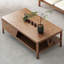Table basse en bois massif de noyer
