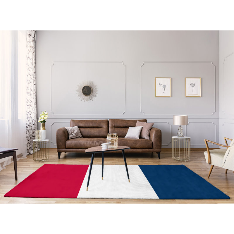 Tapis rouge/bleu, Rectangle 9 pi x 12 pi