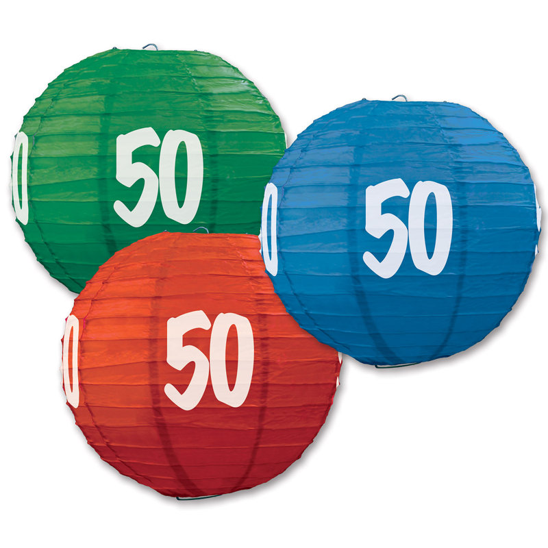 Lanternes en papier "50"