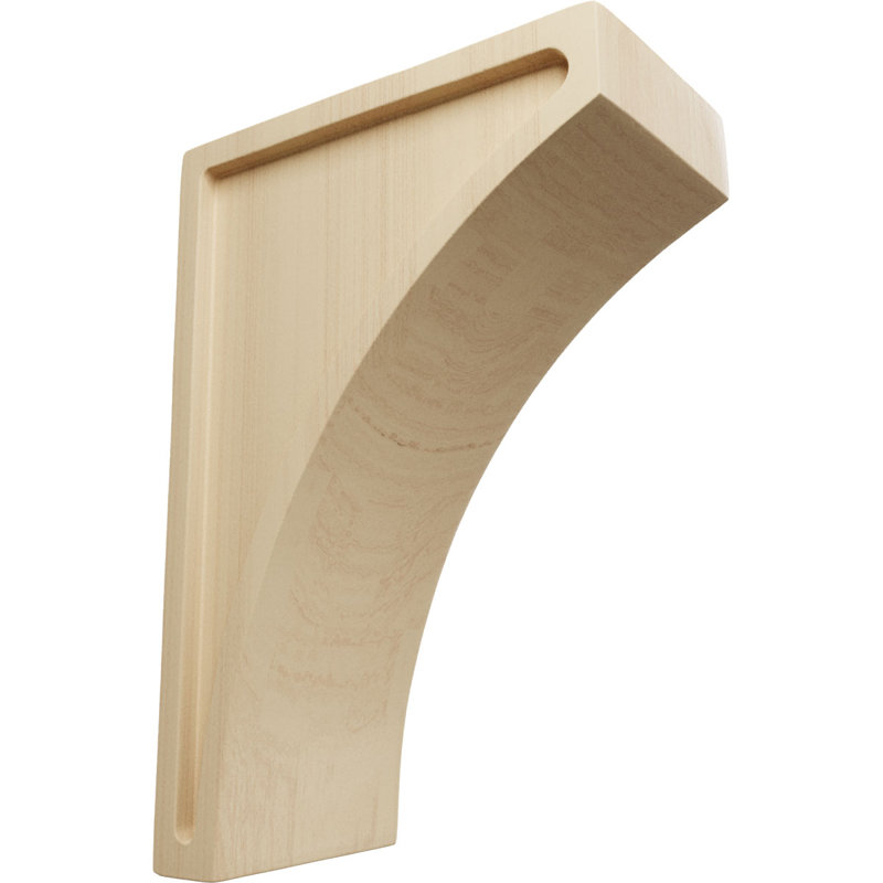Support en bois / corbeau H 8 po x l 3 po x P 5,5 po, Hévéa