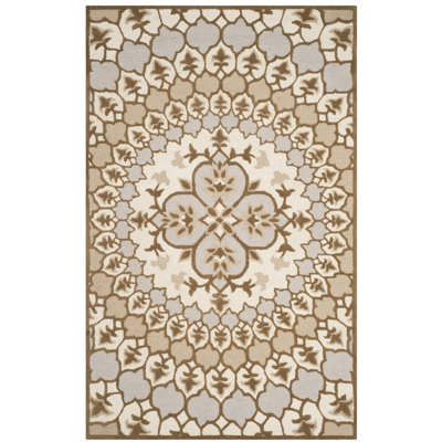 Tapis floral en laine touffeté à la main Miu