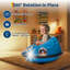 Voiture électrique 12 V pour enfants avec rotation à 360 ° et télécommande, véhicule à roulettes rechargeable à 360 ° avec lumières DEL et pare-chocs doux pour jouer à l'intérieur et à l'extérieur.-136178806