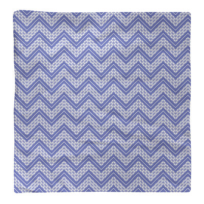 Serviette en coton à motif à chevrons à la main Stephenie