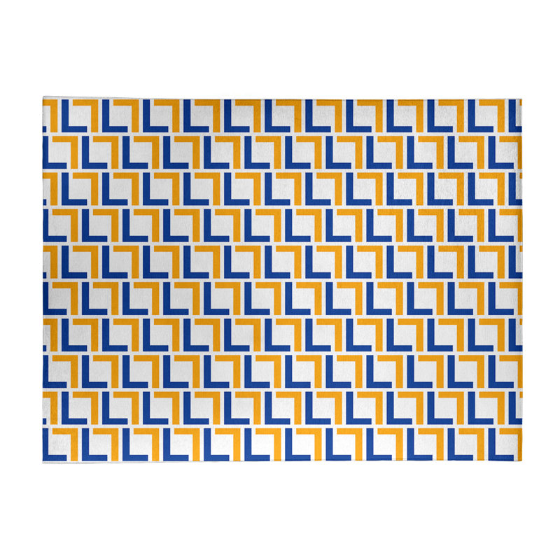 Performance Washable Geometric Indoor Rug, Rectangle 5' x 7'