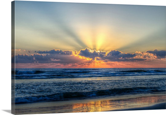 " Radiant Dawn " by Chuck Burdick, 32" H x 48" W x 1.5" D, Canvas