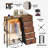 6-Drawer Storage Dresser with LED Lights, Hanging Rack & Charging Station-1228887840