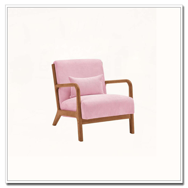 Chaise longue en bois, Rose