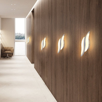 2-Light LED Flush Mounted Wall Sconce
