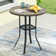 Readus Round Steel Outdoor Bar Table