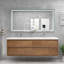 Ensemble de meuble-lavabo double mural 70,6 po Azden-1136723295