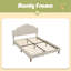 Lit plateforme tapissier avec tête de lit ajustable, rembourré en tissu de lin, lit plateforme de style simple et moderne sans sommier, assemblage facile-1969608964-1969608965