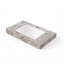 Lavabo encastré de 91 cm (36 po) en céramique gris pâle et pierre frittée, avec trou pré-percé pour robinetterie et trop-plein.