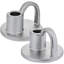 Ensemble de 2 bougeoirs coniques en céramique Elise Petite, bougeoirs décoratifs de table, argent-758378517