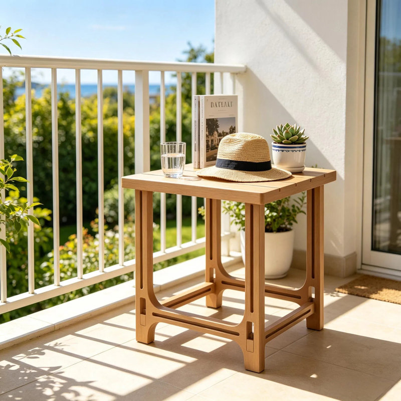 Table de bout extérieure brune Adirondack