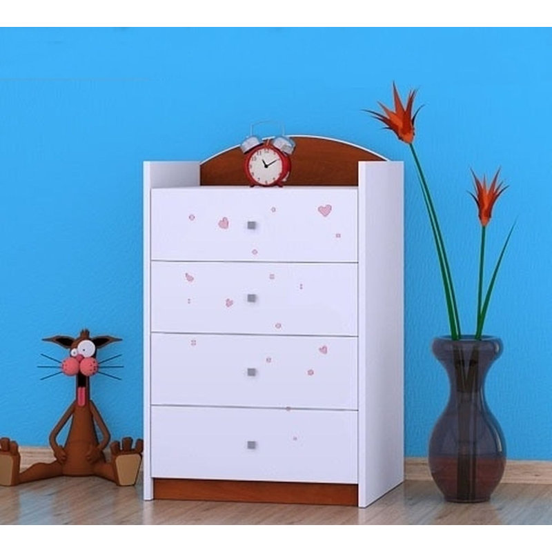 Nevins Kids 4 - Drawer Chest, Brown
