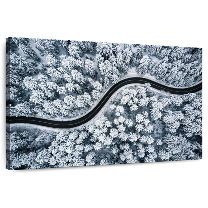 Mehar Snow Forest Road, 30" H x 45" W