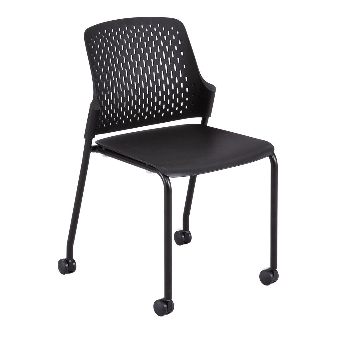 Next Armless Stackable Chair (Set of 4) Safco Products Company Seat 