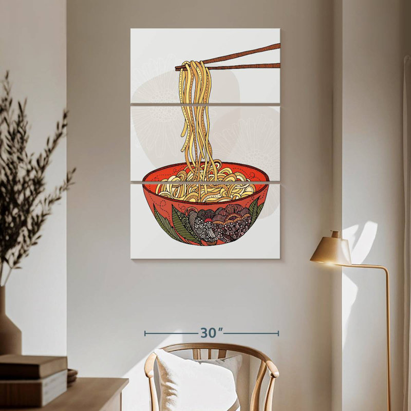 Yarlin Eat Some Noodles, H 65 po x l 42 po