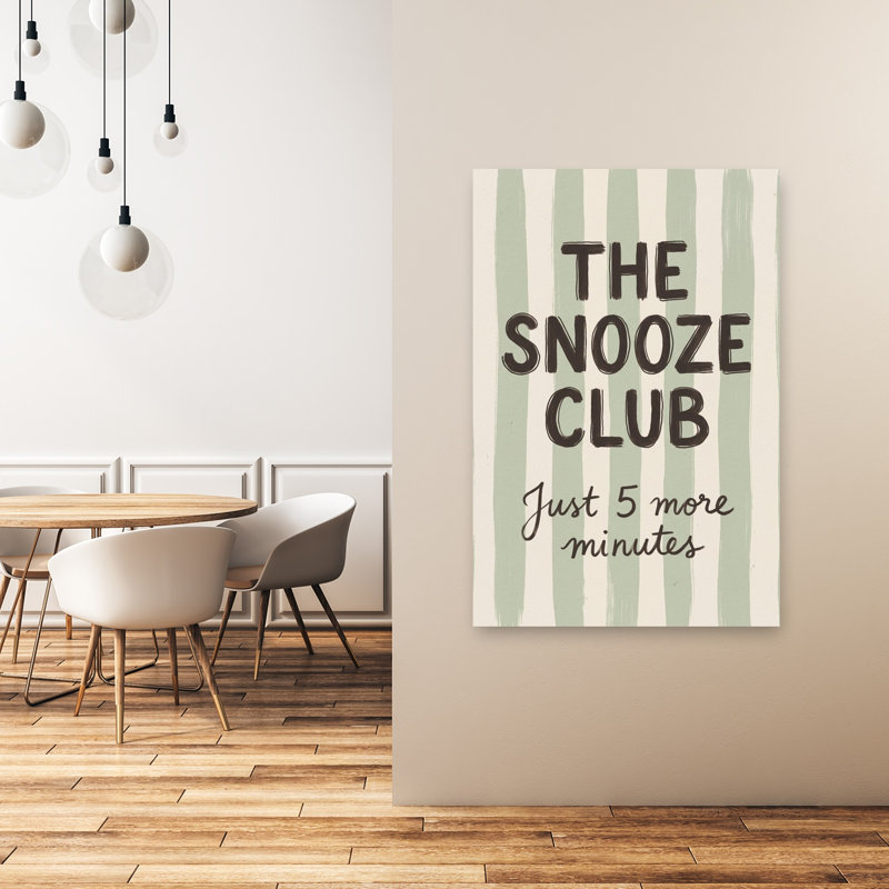 «The Snooze Club», impression d'art mural abstrait contemporain, 48" H x 32" W