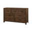 Structure de lit Goichi avec 2 tables de chevet et commode