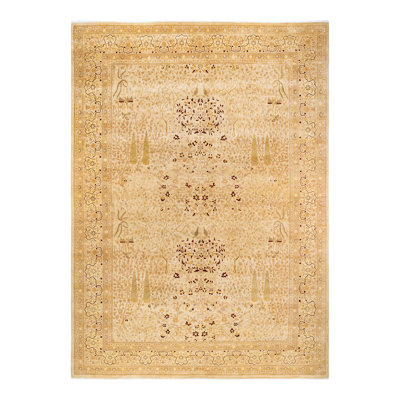 Keenan One-of-a-Kind 10' 1" X 14' 1" 2000s Wool Area Rug in Ivory