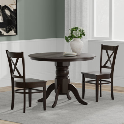 Turrella Solid Wood Top Pedestal Dining Set