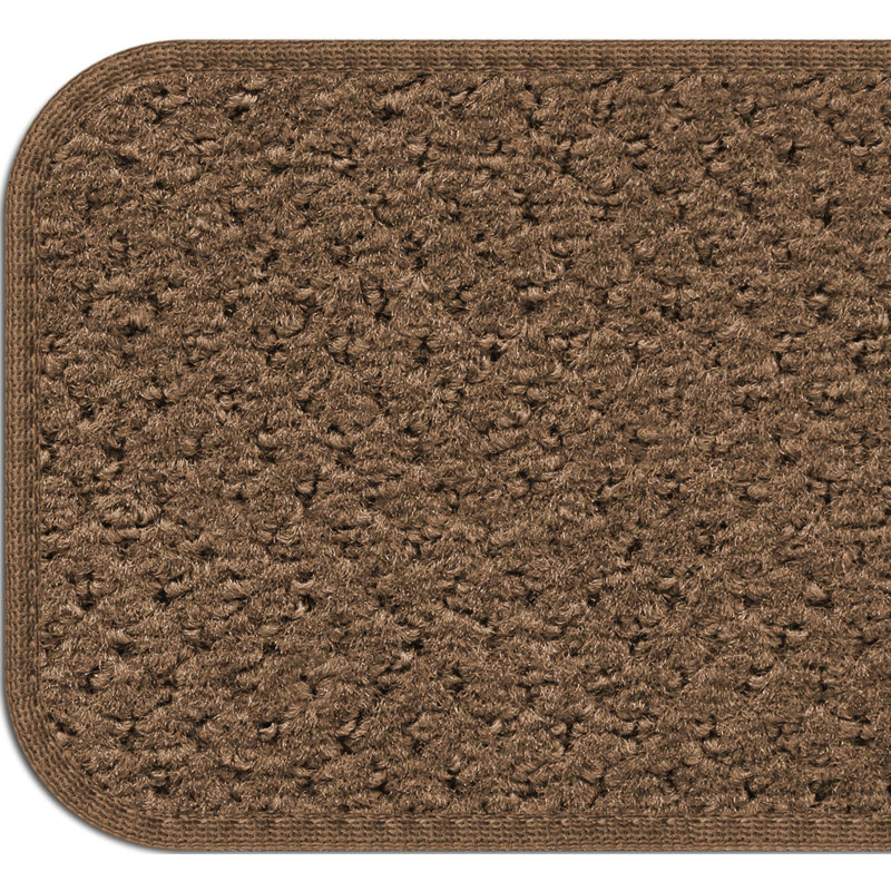 Tapis d'escalier brun caramel, Rectangle 8 po x 23,50 po