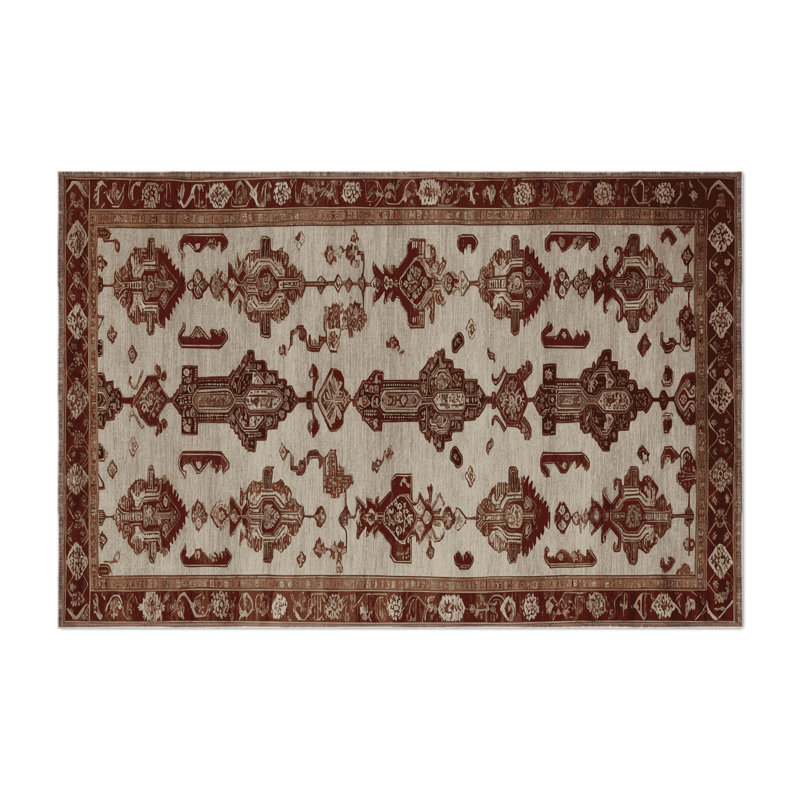 ArtDeco Gray Indoor and Outdoor Area Rug, Rectangle 5' x 7'