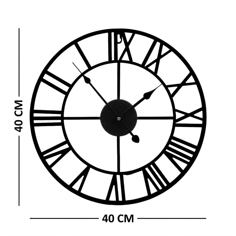 Iron Analogue Wall Clock