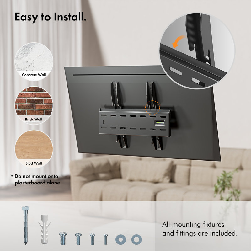 VonHaus Single Screen Wall Mount