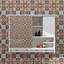 Armoire à miroir murale de 36 pouces, unité de rangement de salle de bain avec tablettes réglables, armoire à pharmacie élégante pour la salle de bain-512986430